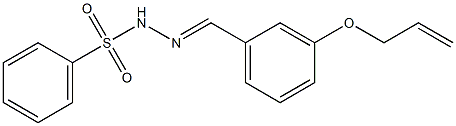 N-[(E)-(3-prop-2-enoxyphenyl)methylideneamino]benzenesulfonamide|