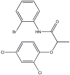 N-(2-bromophenyl)-2-(2,4-dichlorophenoxy)propanamide 化学構造式