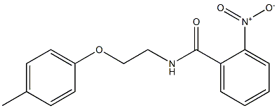 N-[2-(4-methylphenoxy)ethyl]-2-nitrobenzamide Struktur