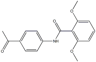 N-(4-acetylphenyl)-2,6-dimethoxybenzamide Structure