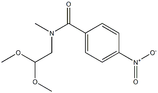 N-(2,2-dimethoxyethyl)-N-methyl-4-nitrobenzamide,,结构式