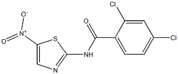 2,4-dichloro-N-(5-nitro-1,3-thiazol-2-yl)benzamide Structure