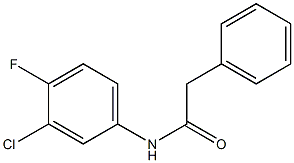 N-(3-chloro-4-fluorophenyl)-2-phenylacetamide Structure