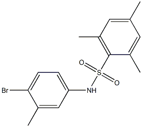 N-(4-bromo-3-methylphenyl)-2,4,6-trimethylbenzenesulfonamide Structure