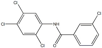 3-chloro-N-(2,4,5-trichlorophenyl)benzamide Structure
