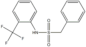 1-phenyl-N-[2-(trifluoromethyl)phenyl]methanesulfonamide Struktur