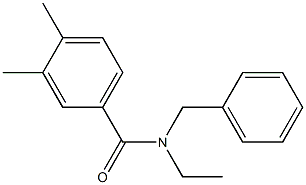 N-benzyl-N-ethyl-3,4-dimethylbenzamide Structure