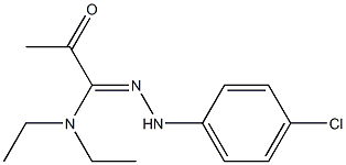 N'-(4-chloroanilino)-N,N-diethyl-2-oxopropanimidamide Structure