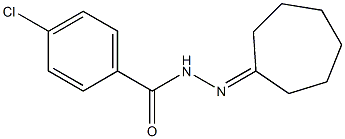 4-chloro-N-(cycloheptylideneamino)benzamide Structure