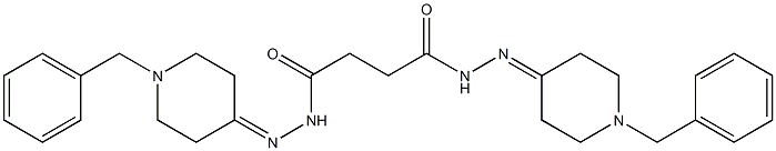 N,N'-bis[(1-benzylpiperidin-4-ylidene)amino]butanediamide,,结构式