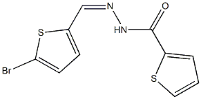 N-[(Z)-(5-bromothiophen-2-yl)methylideneamino]thiophene-2-carboxamide Structure