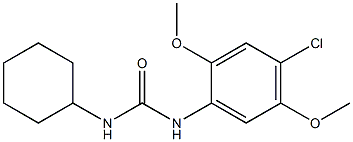 1-(4-chloro-2,5-dimethoxyphenyl)-3-cyclohexylurea Structure