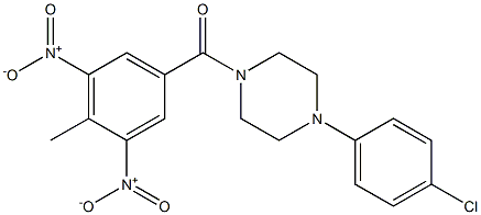 [4-(4-chlorophenyl)piperazin-1-yl]-(4-methyl-3,5-dinitrophenyl)methanone