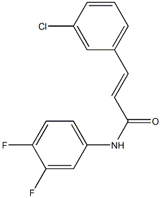 (E)-3-(3-chlorophenyl)-N-(3,4-difluorophenyl)prop-2-enamide Structure