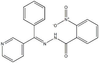 2-nitro-N-[(E)-[phenyl(pyridin-3-yl)methylidene]amino]benzamide Structure