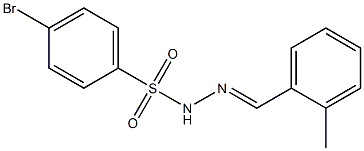 4-bromo-N-[(E)-(2-methylphenyl)methylideneamino]benzenesulfonamide Structure