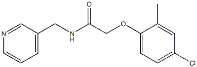 2-(4-chloro-2-methylphenoxy)-N-(pyridin-3-ylmethyl)acetamide Structure