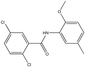 2,5-dichloro-N-(2-methoxy-5-methylphenyl)benzamide Structure