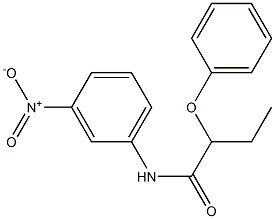 N-(3-nitrophenyl)-2-phenoxybutanamide 化学構造式