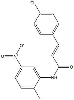 (E)-3-(4-chlorophenyl)-N-(2-methyl-5-nitrophenyl)prop-2-enamide Structure