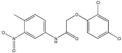 2-(2,4-dichlorophenoxy)-N-(4-methyl-3-nitrophenyl)acetamide Structure