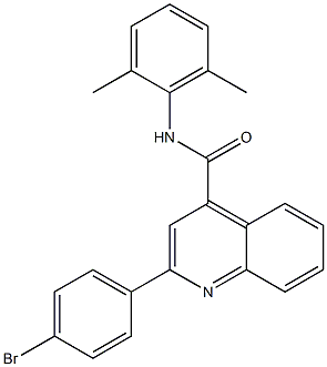 2-(4-bromophenyl)-N-(2,6-dimethylphenyl)quinoline-4-carboxamide Structure