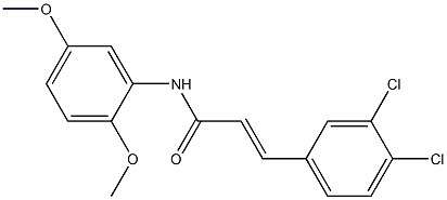 (E)-3-(3,4-dichlorophenyl)-N-(2,5-dimethoxyphenyl)prop-2-enamide Structure