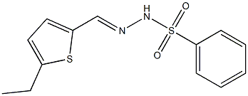 N-[(E)-(5-ethylthiophen-2-yl)methylideneamino]benzenesulfonamide