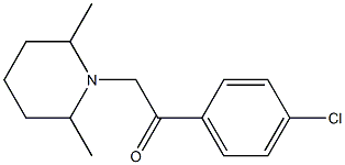 2-(4-chlorophenyl)-1-(2,6-dimethylpiperidin-1-yl)ethanone,,结构式