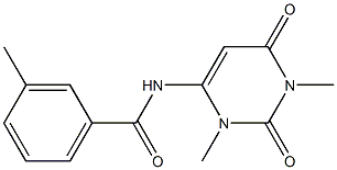 N-(1,3-dimethyl-2,6-dioxopyrimidin-4-yl)-3-methylbenzamide Structure