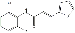 (E)-N-(2,6-dichlorophenyl)-3-thiophen-2-ylprop-2-enamide Struktur