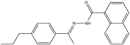 N-[(E)-1-(4-propylphenyl)ethylideneamino]naphthalene-1-carboxamide