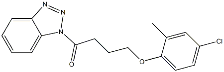 1-(benzotriazol-1-yl)-4-(4-chloro-2-methylphenoxy)butan-1-one Structure