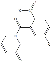 5-chloro-2-nitro-N,N-bis(prop-2-enyl)benzamide Structure