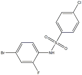 N-(4-bromo-2-fluorophenyl)-4-chlorobenzenesulfonamide Struktur