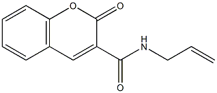 2-oxo-N-prop-2-enylchromene-3-carboxamide Struktur