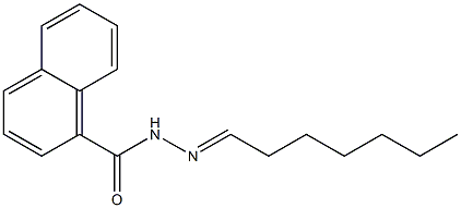 N-[(E)-heptylideneamino]naphthalene-1-carboxamide Structure