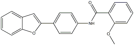 N-[4-(1-benzofuran-2-yl)phenyl]-2-methoxybenzamide Struktur