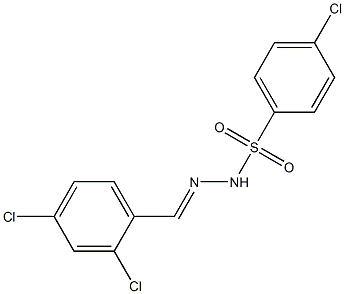  4-chloro-N-[(E)-(2,4-dichlorophenyl)methylideneamino]benzenesulfonamide