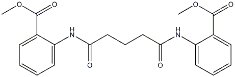 methyl 2-[[5-(2-methoxycarbonylanilino)-5-oxopentanoyl]amino]benzoate Structure