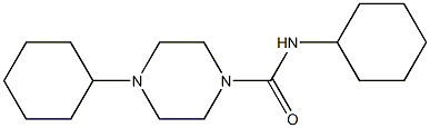 N,4-dicyclohexylpiperazine-1-carboxamide Structure