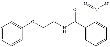 2-nitro-N-(2-phenoxyethyl)benzamide Struktur