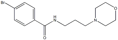 4-bromo-N-(3-morpholin-4-ylpropyl)benzamide Structure