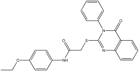  N-(4-ethoxyphenyl)-2-(4-oxo-3-phenylquinazolin-2-yl)sulfanylacetamide