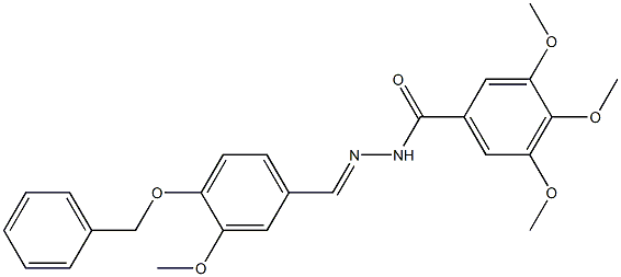 3,4,5-trimethoxy-N-[(E)-(3-methoxy-4-phenylmethoxyphenyl)methylideneamino]benzamide