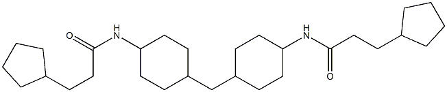 3-cyclopentyl-N-[4-[[4-(3-cyclopentylpropanoylamino)cyclohexyl]methyl]cyclohexyl]propanamide