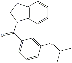 2,3-dihydroindol-1-yl-(3-propan-2-yloxyphenyl)methanone Structure