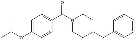 (4-benzylpiperidin-1-yl)-(4-propan-2-yloxyphenyl)methanone Structure