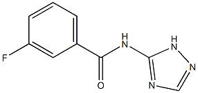 3-fluoro-N-(1H-1,2,4-triazol-5-yl)benzamide Struktur
