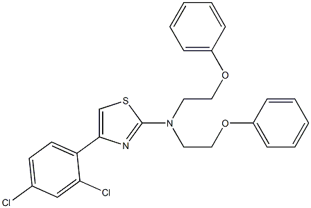 4-(2,4-dichlorophenyl)-N,N-bis(2-phenoxyethyl)-1,3-thiazol-2-amine Struktur